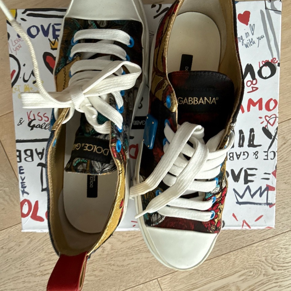 Dolce & Gabbana Colorful Patterned Sneakers